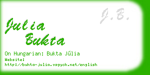 julia bukta business card